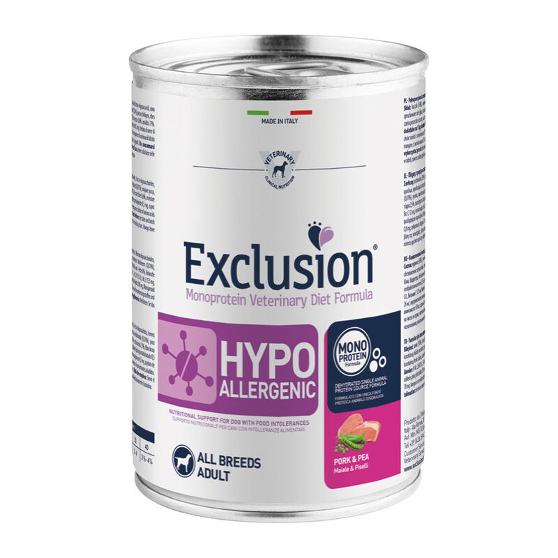 Exclusion Monoprotein Veterinary Diet Dog Hypoallergenic Maiale 400 gr