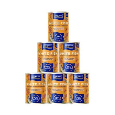 Fish4Dogs Finest Pesce bianco, patate dolci e piselli 395 gr