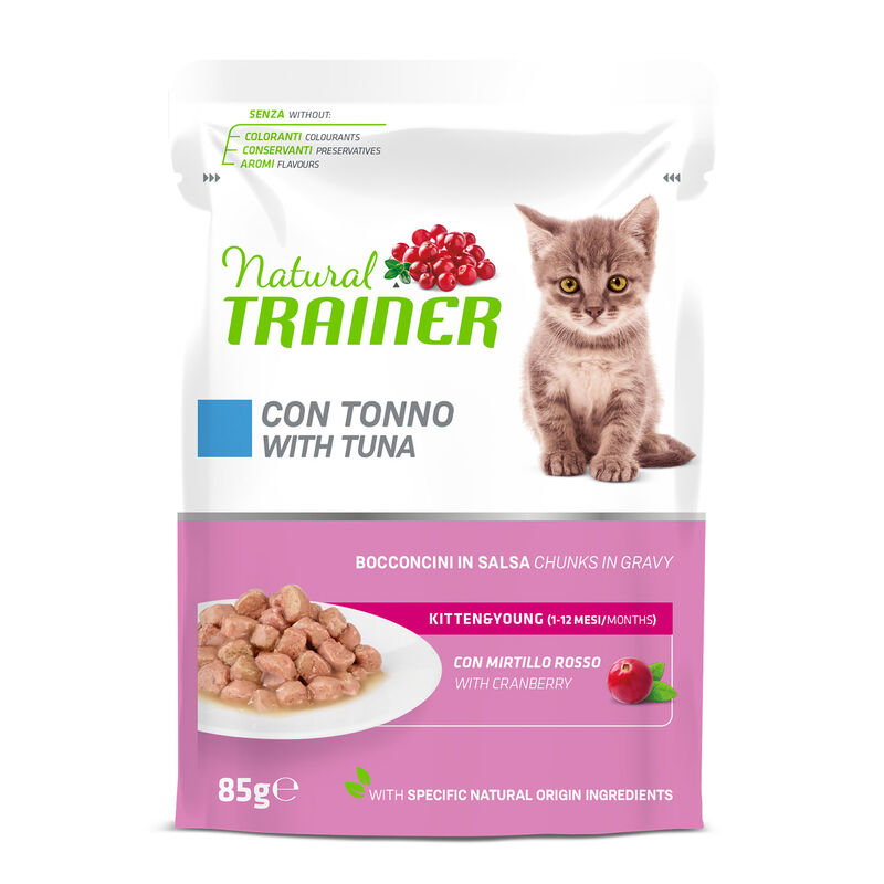 Natural Trainer Kitten&Young con Tonno 85 gr