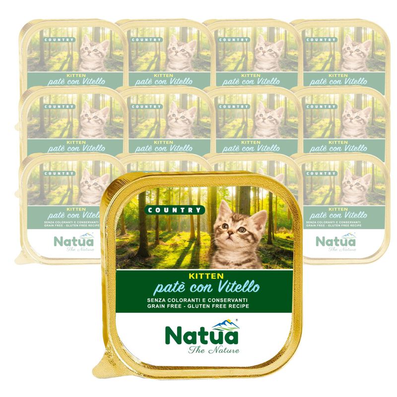 Natua Country Kitten Pat&eacute; con Vitello 100 gr