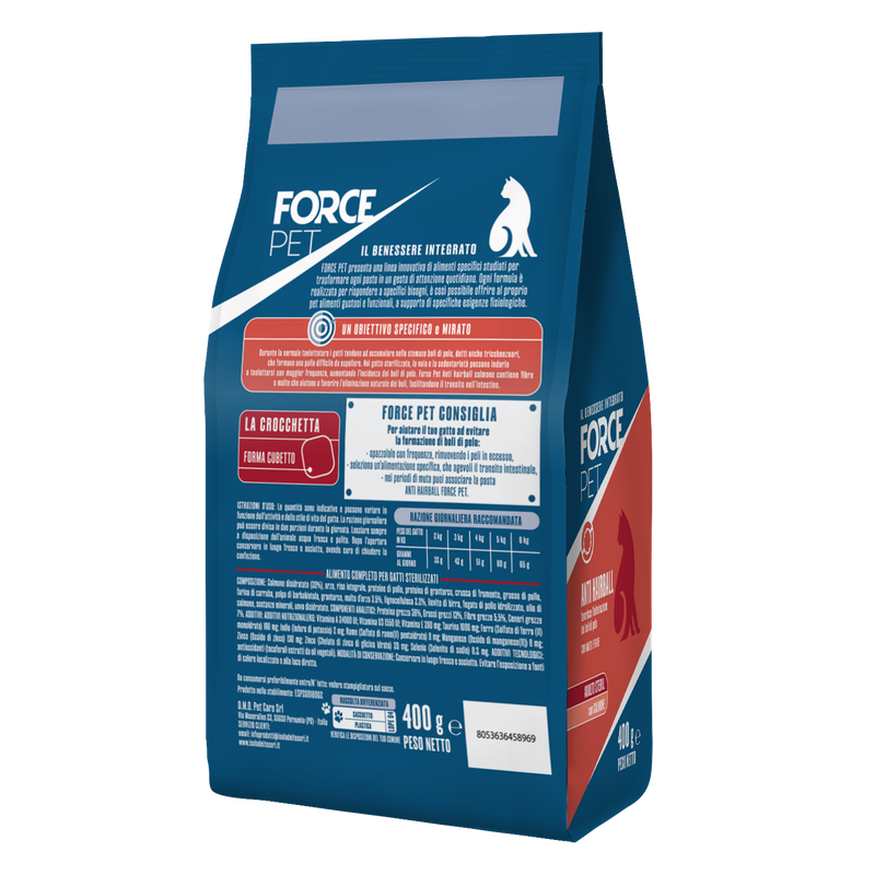 Forcepet Cat Adult Steril Antihairball con salmone 400gr