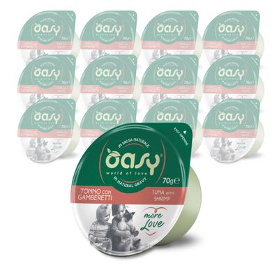 Oasy More Love Tonno con Gamberetti 70 gr