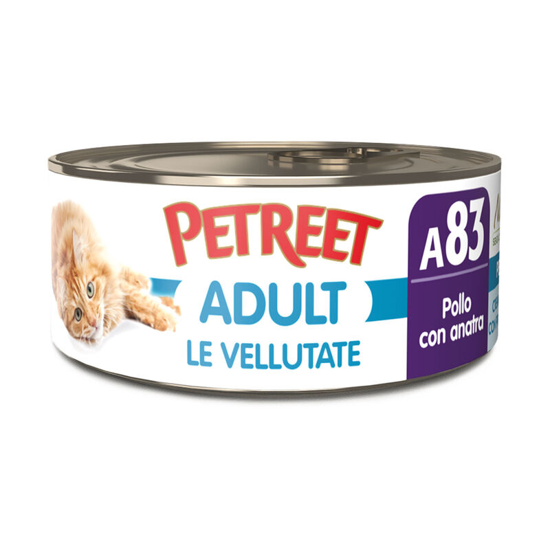 Petreet Cat Adult Vellutata di pollo con anatra A83 70 gr