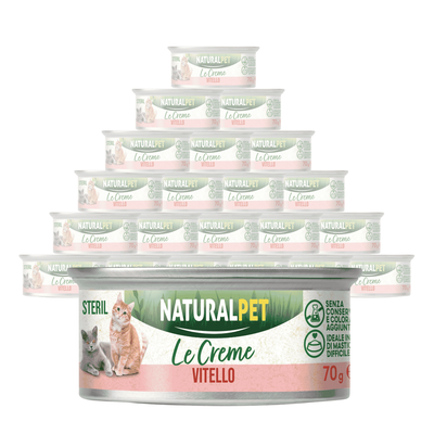 Naturalpet Le Creme Cat Steril Vitello 70gr
