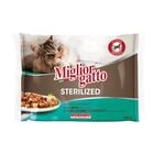 Migliorgatto Cat Sterilized Bocconcini in Gelatina Assortiti Pesce 4 x 85 gr