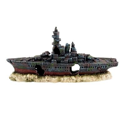Askoll Decorazione per acquario Relitto Nave 24x4,5x11,5 cm