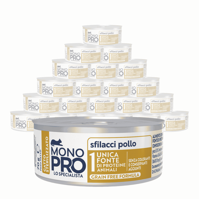 Monopro Cat Steril Sfilacci pollo 70gr