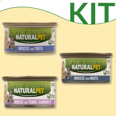 Kit degustazione Naturalpet Cat Adult Mousse 85 gr