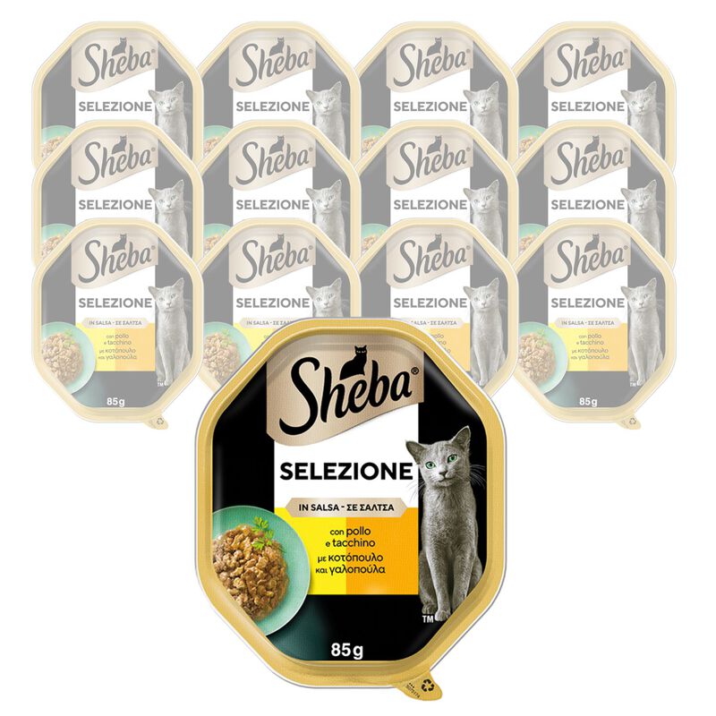 Sheba Cat Selezione in salsa Pollo e Tacchino 85gr