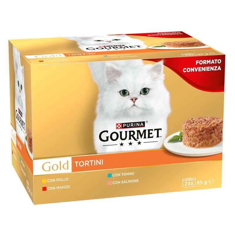 Gourmet Gold Cat Adult Tortini 24 x 85 gr