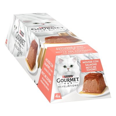 Gourmet Revelation Cat Mousse con Salmone 4 x 57 gr