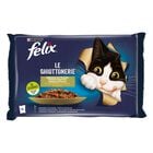 Felix Le Ghiottonerie Selezioni con verdure Salmone&zucchine e Trota&fagiolini 4 pz x 85 gr