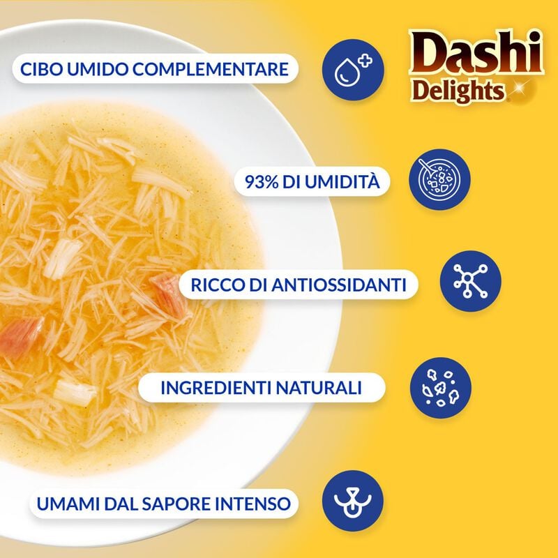 Ciao Dashi Delights Silky Broth Brodo Dashi con straccetti di Pollo e Salmone 40 gr