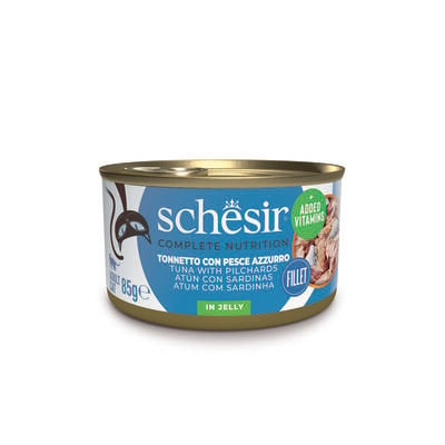 Schesir Cat Adult Tonno e pesce azzurro jelly 85g