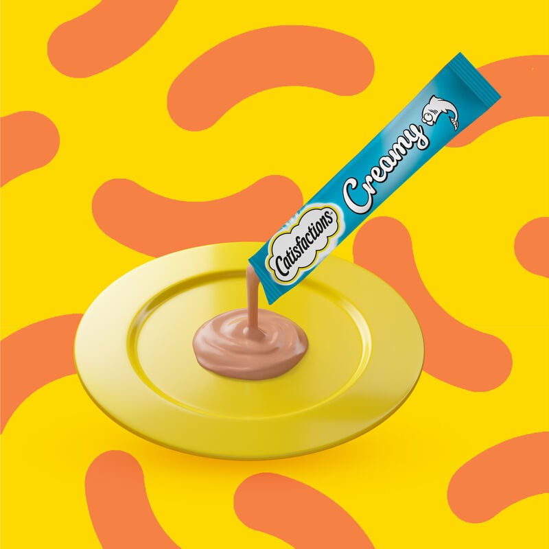 Catisfaction Snack Dreamies Creamy Salmone 4pzx10gr
