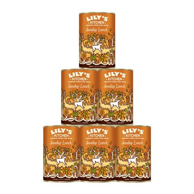 Lily's Kitchen Dog Adult Sunday Lunch con Pollo Patate e Piselli 400gr