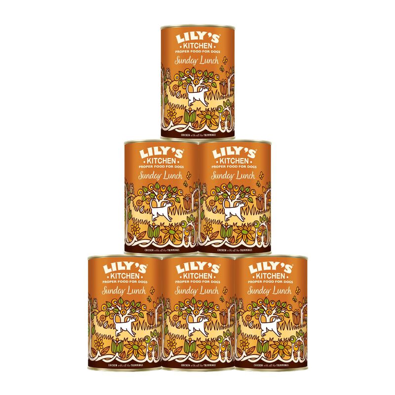Lily's Kitchen Dog Adult Sunday Lunch con Pollo Patate e Piselli 400gr