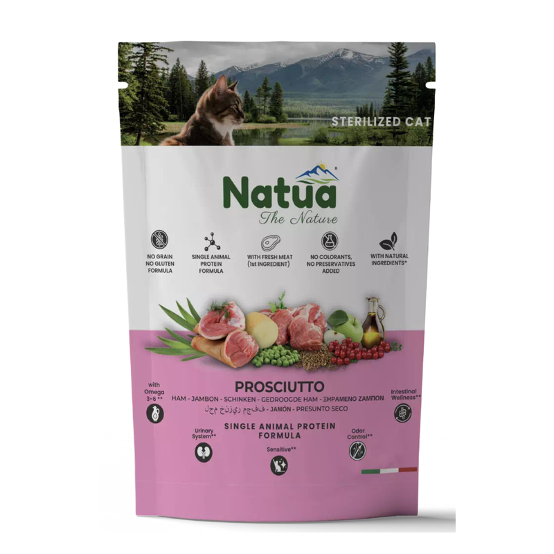 Natua Cat Steril Prosciutto 350gr