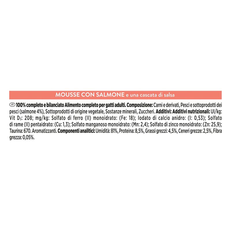 Gourmet Revelation Cat Mousse con Salmone 4 x 57 gr