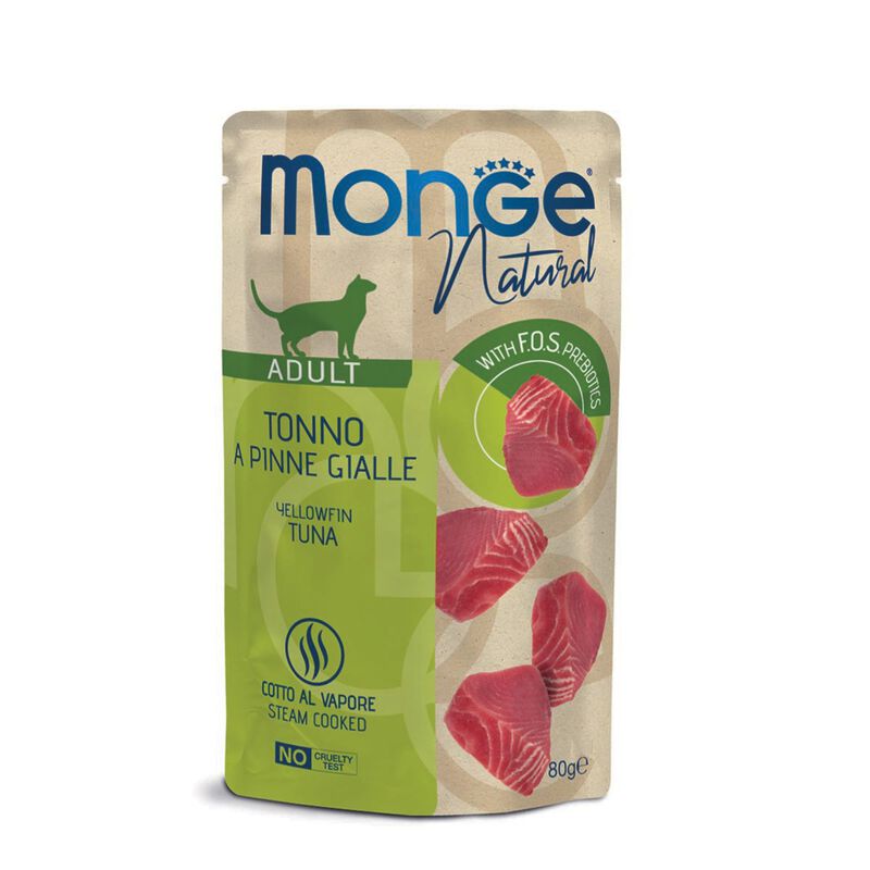 Monge Natural Cat Adult Pezzetti di Tonno a pinne gialle 80 gr