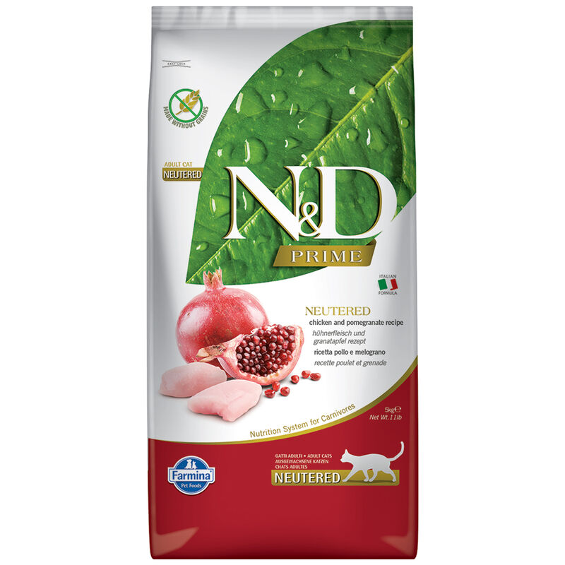 N&D Farmina Prime Cat Neutered Pollo & Melograno 5 kg