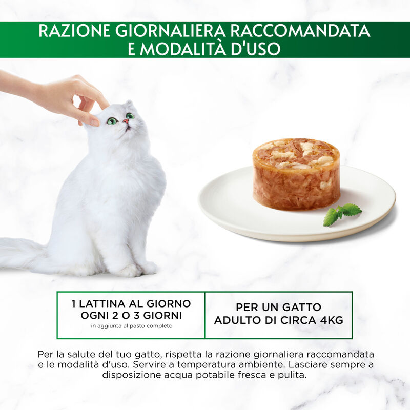 Gourmet Nature's Creation Fiocchi di Tonnetto in gel&eacute;e con Pesce bianco 70gr