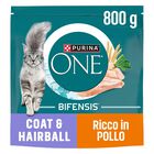 Purina One Bifensis Cat Sterilised Hairball Pollo e Cereali Integrali 800 gr
