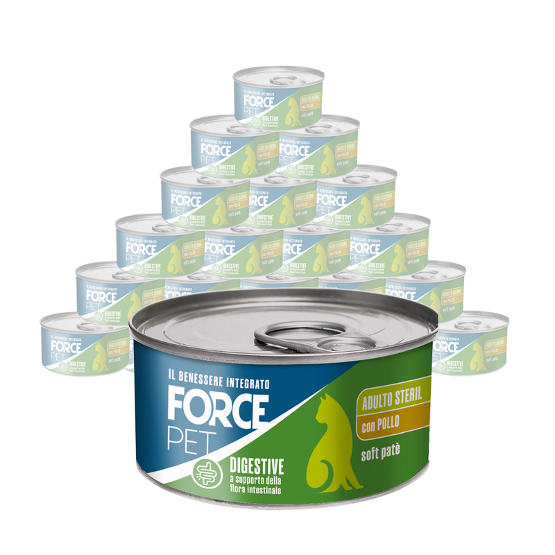 Forcepet Cat Adult Steril Digestive soft pat&egrave; con pollo 85gr