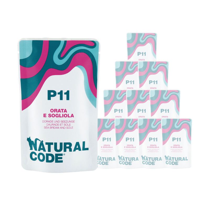 Natural Code Cat P11 Orata e Sogliola 70 gr