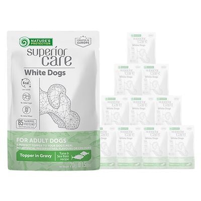 Nature's Protection Superior Care Dog Adult Pelo Bianco con Tonno e Branzino 70 gr