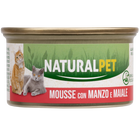Naturalpet Cat Adult Mousse Manzo e Maiale 85g