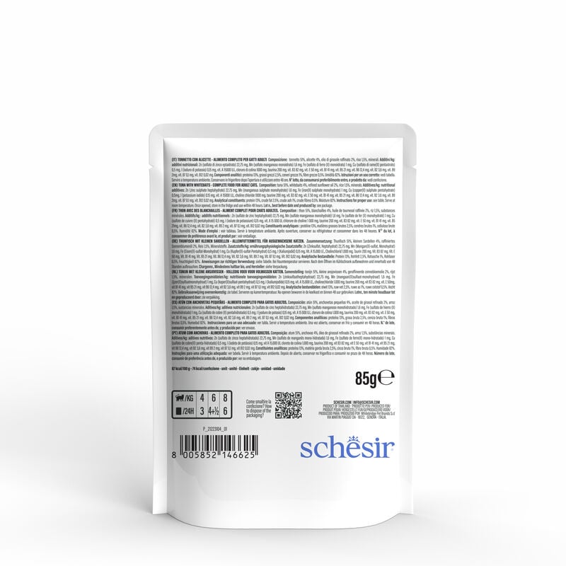 Schesir Cat Tonnetto con Alicette 85 gr