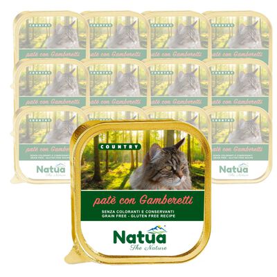 Natua Country Cat Adult Pat&eacute; Gamberetti 100 gr
