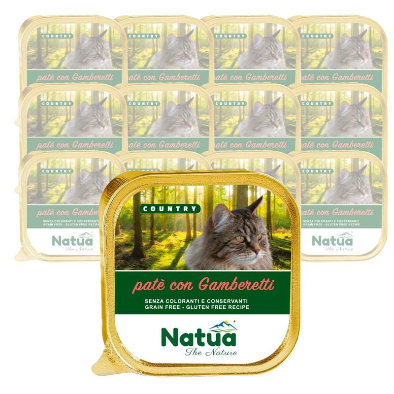 Natua Country Cat Adult Pat&eacute; Gamberetti 100 gr