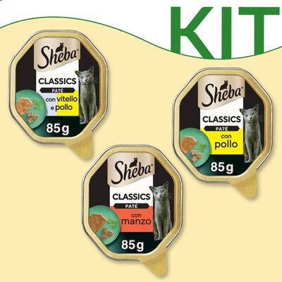 Kit degustazione Sheba Cat Adult pat&eacute; classic 85 gr