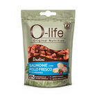 O-life Cat Adult Snack Dadini Salmone con pollo fresco e mirtilli 50gr