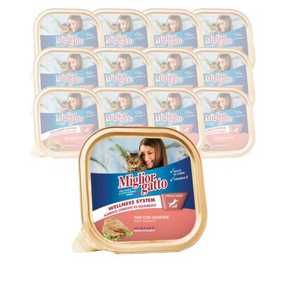 Migliorgatto Pat&eacute; con Salmone 100 gr