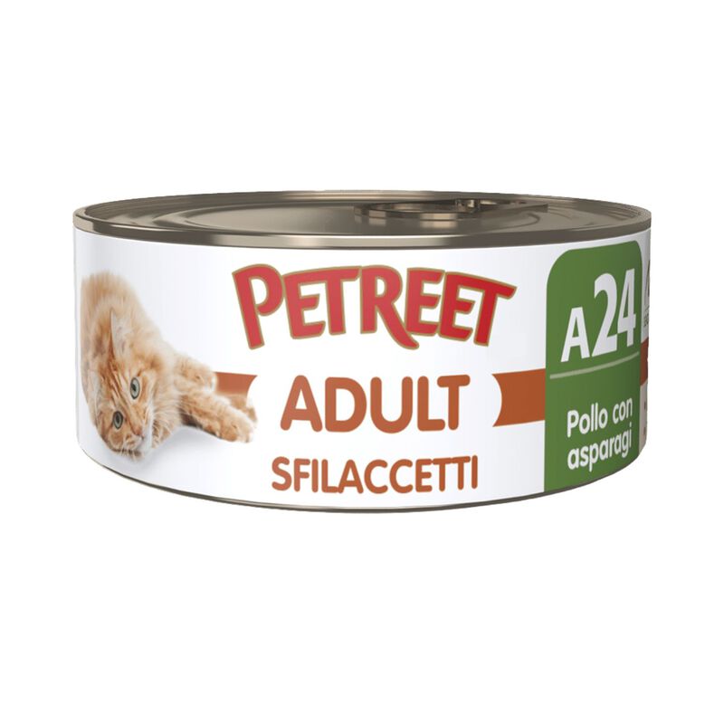Petreet Cat sfilaccetti Pollo con asparagi 70 gr