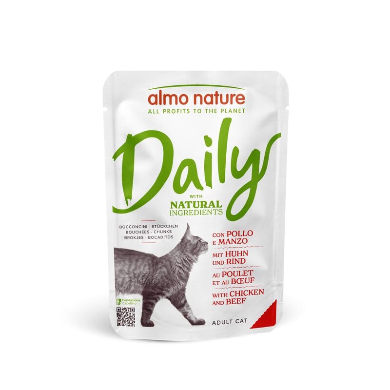 Almo Nature Daily Cat Adult Pollo e Manzo 70gr