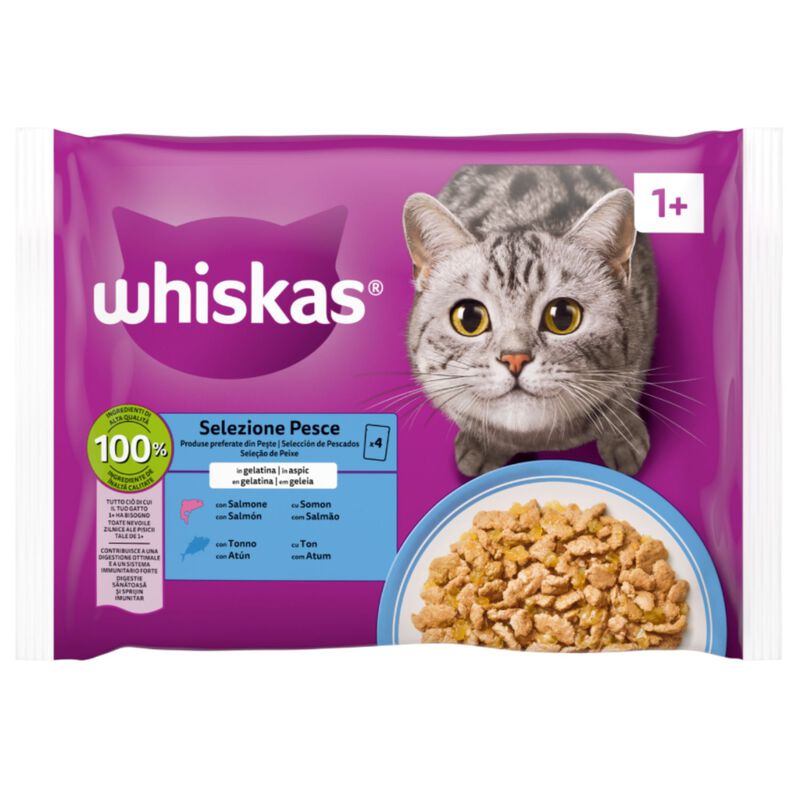 Whiskas Cat Adult Selezione Pesce 4 pz x 85 gr