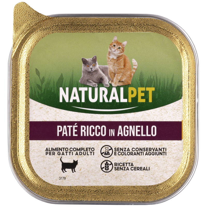 Nauralpet Cat Pat&eacute; ricco in Agnello 100 gr