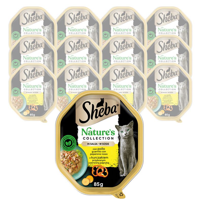 Sheba Cat Adult Nature's Collection Pollo con Peperone 85 gr