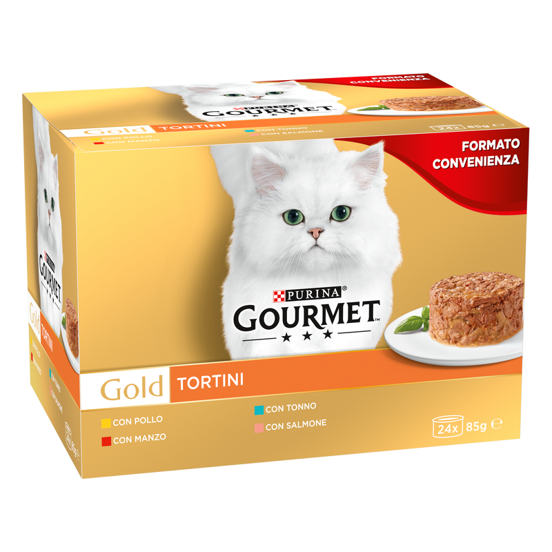 Gourmet Gold Cat Adult Tortini 24 x 85 gr
