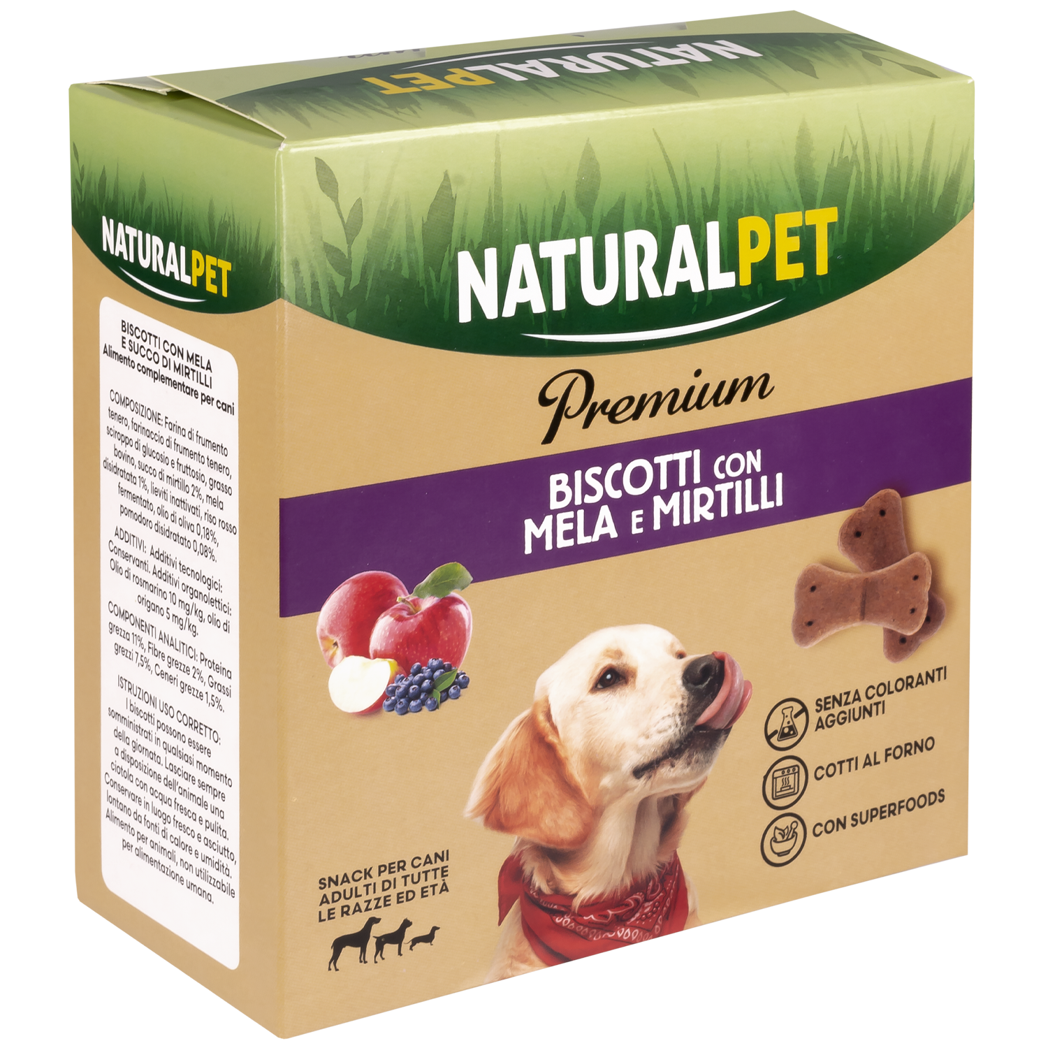 Naturalpet biscotti premium per cani Naturalpet biscotti premium per cani