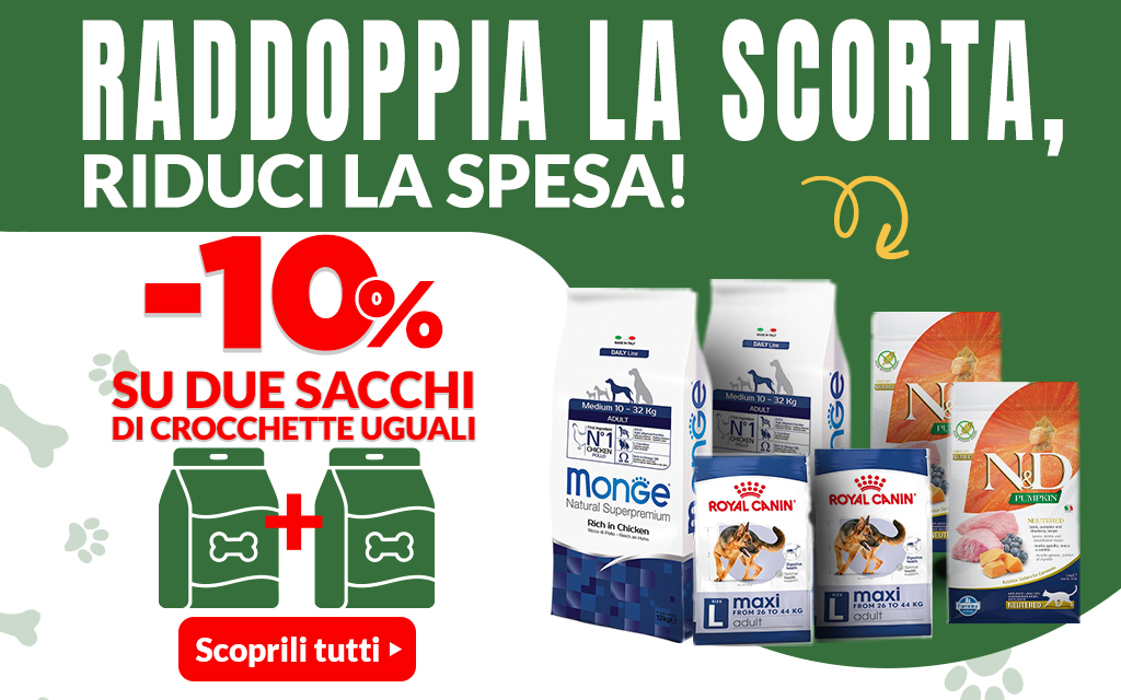 2 sacchi al -10%